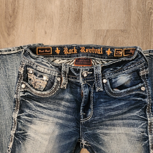 Rock Revival Midrise Boot cut jeans size 25 - Picture 4 of 5